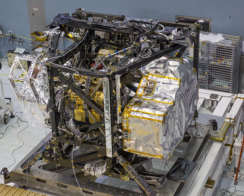韦布望远镜的近红外线光谱仪(NIRSpec)，由欧洲太空总署研制。                                          图片鸣谢: NASA/Chris Gunn